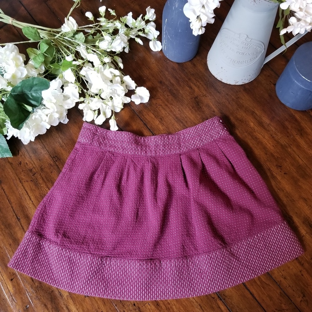 HERITAGE 1981 A-Line Mini Skirt Pink Purple Size 5